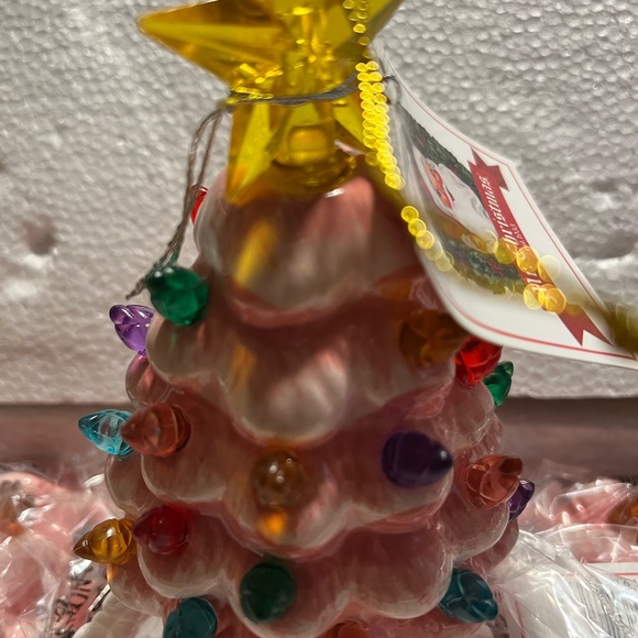 5 Festive Ceramic Christmas Tree Ornament. Qvc. Mr chtistmas - Picture 4 of 8